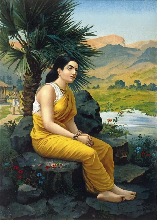 Mata Sita - Raja Ravi Varma painting, public domain